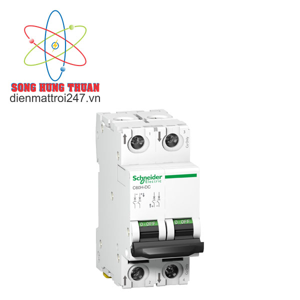 MCB ACTI9-CẦU DAO/ APTOMAT TỰ ĐỘNG SCHNEIDER C60H 2P 5A 500VDC - A9N61525