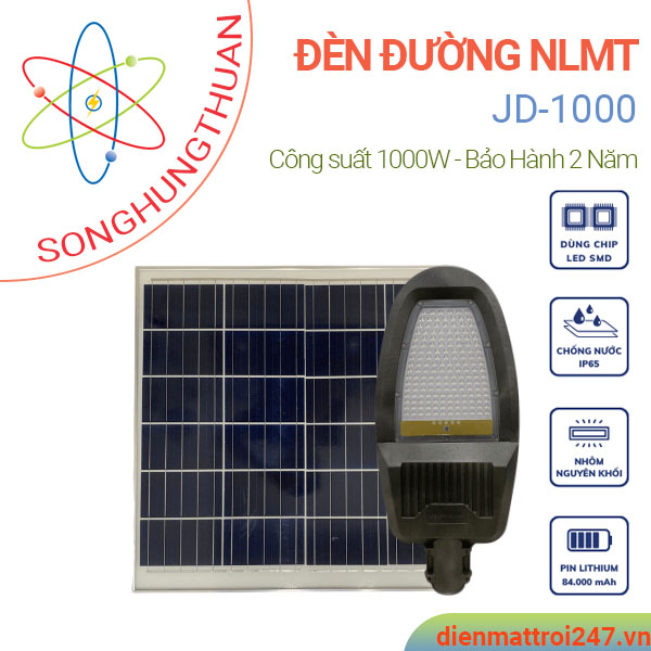 Đèn đường năng lượng mặt trời 1000w JD-1000w