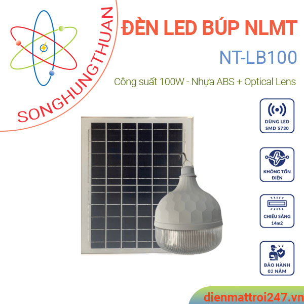 Đèn búp năng lượng mặt trời 100W NT-LB100
