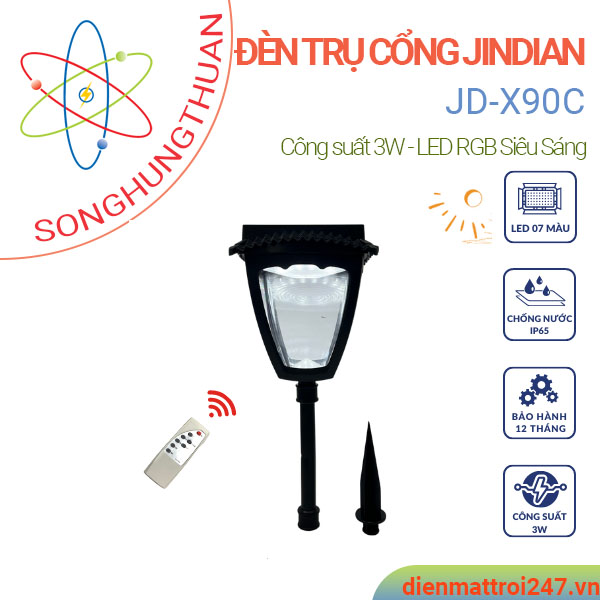 Đèn năng lượng sân vườn JD-X90C